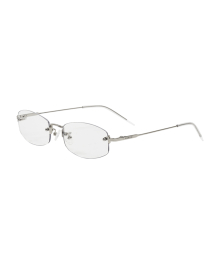 REGULAR LOGO FRAMELESS GLASSES Silver