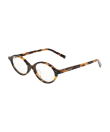 REGULAR LOGO OVAL FRAME GLASSES Brown