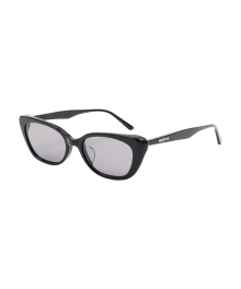 REGULAR LOGO TRAPEZOID FRAME SUNGLASSES Black