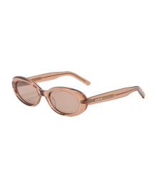 REGULAR LOGO ROUND FRAME SUNGLASSES Brown