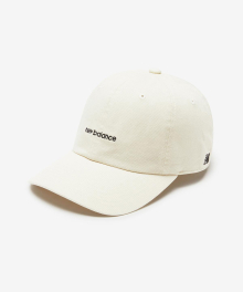 NBGDEFE502 / C-64 LETTER LOGO BALLCAP (CREAM)