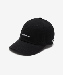 NBGDEFE502 / C-64 LETTER LOGO BALLCAP (BLACK)