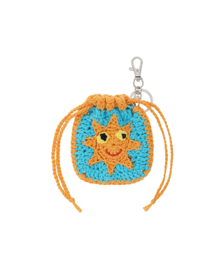 이스트쿤스트(ISTKUNST) [X LOVE PARADISE] CROCHET ODD SUN MINI POUCH KEYCHAIN_MIX(IK2EMMAB76C) 상품 이미지