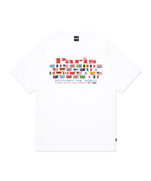 [ LMC ]★24SS★韓国人気★PARIS FLAGS TEE 엘엠씨(LMC) PARIS FLAGS TEE white - 사이즈 & 후기 | 무신사