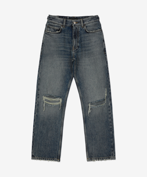 Свободные джинсы с пряжкой - Sunbleached Blue / 745149THW254245