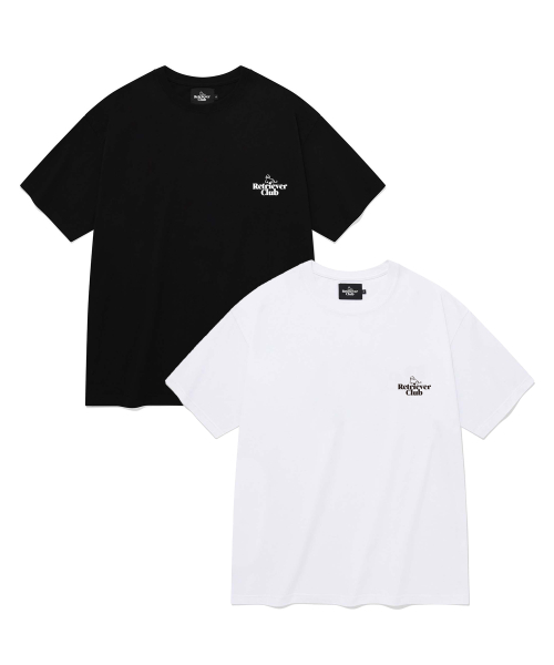 [2-PACK] RC LOGO SHORT SLEEVE [WHITE/BLACK]
