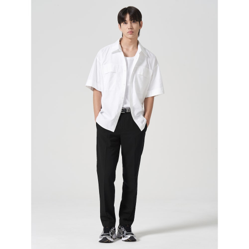 Узкие базовые брюки Black (424721LY25)