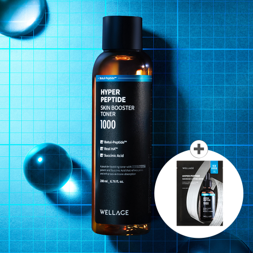 웰라쥬() 하이퍼 펩타이드 스킨 부스터 토너 200ml (+리프팅 마스크 1매 증정) 상품 이미지