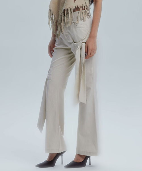 RIBBON BOOTSCUT PANTS_BE