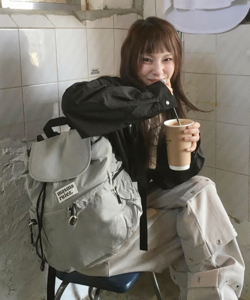 mini ver. flap backpack _ Gray