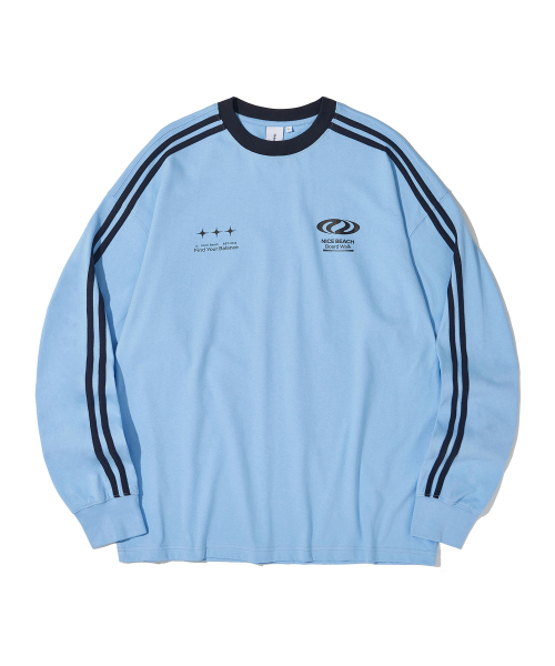 Футбольный лонгслив_Sky Blue
