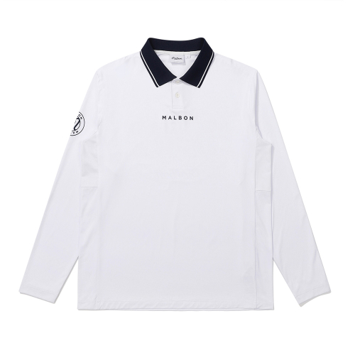 M 메쉬 믹스 롱 슬리브 티셔츠 WHITE (MAN)