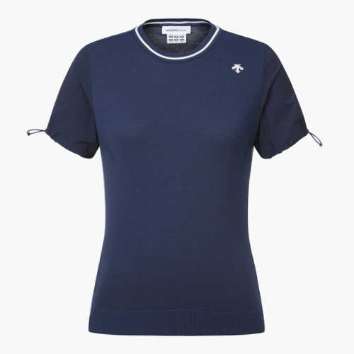 데상트골프() 여성 하이브리드 반팔 니트 (DP32WFKP71) 상품 이미지