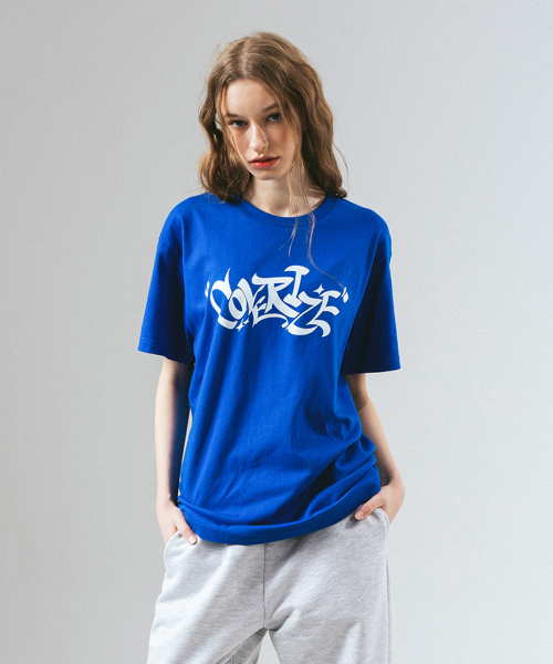 커버라이즈(COVERIZE) CVRZ GRAFFITI SHORT SLEEVE (ROYAL BLUE) - 사이즈 & 후기 | 무신사