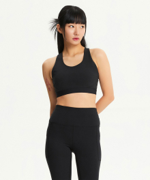 NBN9E4P042 / WOMEN 슬릭 브라탑 (BLACK)