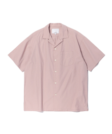 Cotton Open Collar Shirt Pink