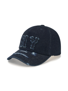 베이직 쿠퍼스 데님 5PANEL 언스트럭쳐 볼캡 NY (Indigo)