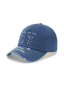 베이직 쿠퍼스 데님 5PANEL 언스트럭쳐 볼캡 NY (L.Blue)