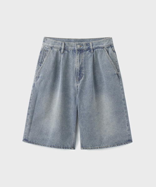 DENIM BERMUDA SHORTS [BLUE]