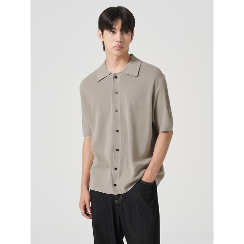 Кардиган с коротким рукавом и воротником Milano Beige