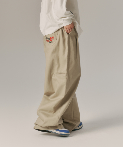 MUSINSA | URBANDTYPE Homeboy Balloon Work Pants_Beige