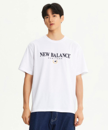 NBNEE31123 / UNI 헤리티지 레터링로고 반팔티 (WHITE)