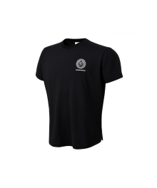 QUICK DRY SEMI MUSCLE FIT T-SHIRTS [BLACK]