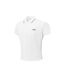 MUSCLE FIT COLLAR T-SHIRTS [WHITE]