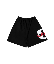 B X H HALF PANTS LONG VER [BLACK]