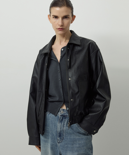 Cocoon Blouson Crow