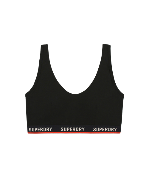 BASIC LOGO BAND BRASSIERE BLACK