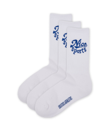 나이스웨더 컬래버 Nice Series 3-Pack Socks White