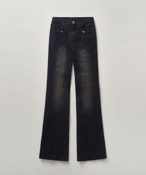 washed bootcut джинсы штаны [серый]