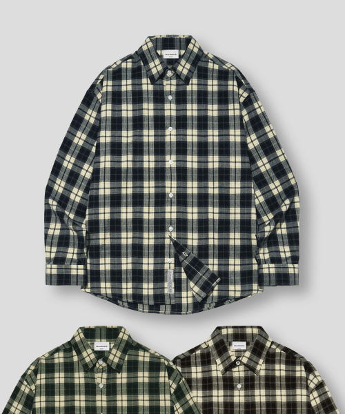 필루미네이트() 래티스 체크 셔츠-3Color 상품 이미지