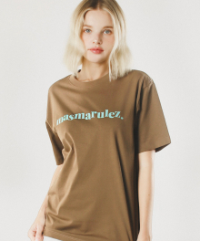 mama cool cotton T-shirt_Brown