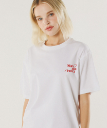 mars planet cool cotton T-shirt _White