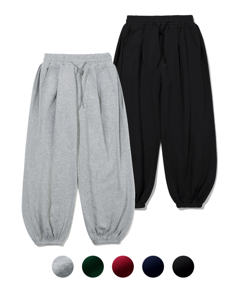 MUSINSA | TRILLION Deep tuck balloon fit sweat jogger pants 5 colors