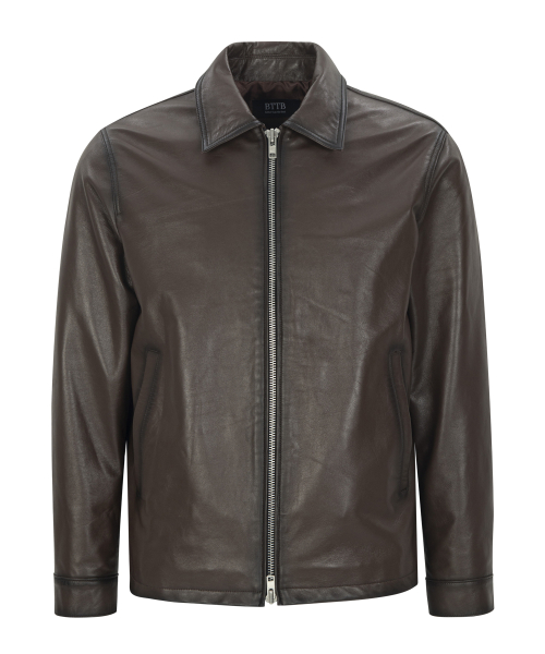 Простой двухцветный жакет (Dark Brown)