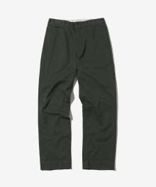 OFFICER CHINO PANTS_D.GREEN