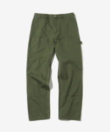 CANVAS CARPENTER DOUBLE KNEE PANTS_OLIVE