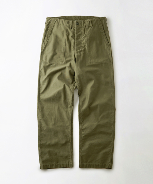BACK SATIN FATIGUE PANTS(ORIGINAL FIT)_WASHED OLIVE
