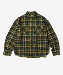 USN UTILITY CHECK SHIRT_GREEN CHECK