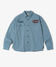 LOOSE FIT MECHANIC WORK SHIRT_BLUE