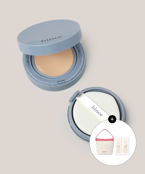 힌스 [SET] 세컨 스킨 메쉬 매트 쿠션 (본품+리필) (+프라이머 미니 1mlx2ea+스몰 토트백 증정)