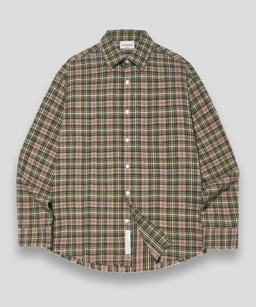 Geek Damage Check Shirt-Pink