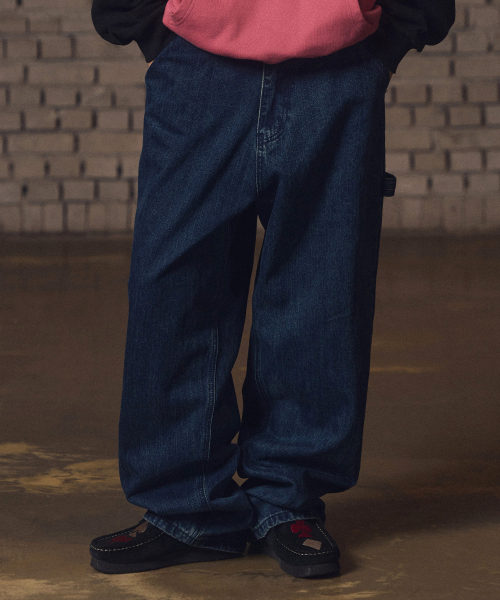 필루미네이트() 카펜터 데님 팬츠-인디고 상품 이미지