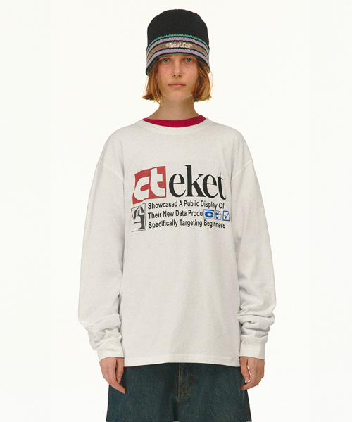 Tシャツ・カットソー teket Plan L/S Tee 4FT886 teket Plan L/S Tee 4FT886