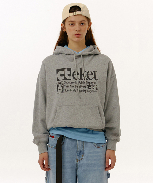 Plan Hoodie Melange Gray
