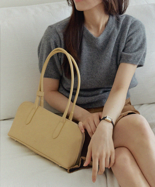 오브히(OVHEE) 로우 숄더백 Low Shoulder Bag_Yellow - 사이즈