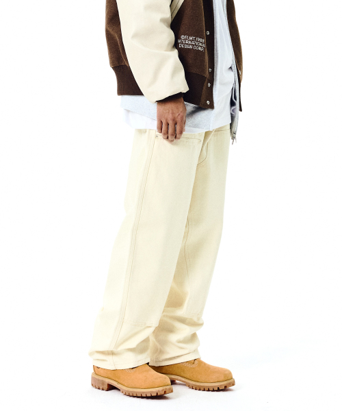 필루미네이트() 더블 니 워크 팬츠-베이지 상품 이미지